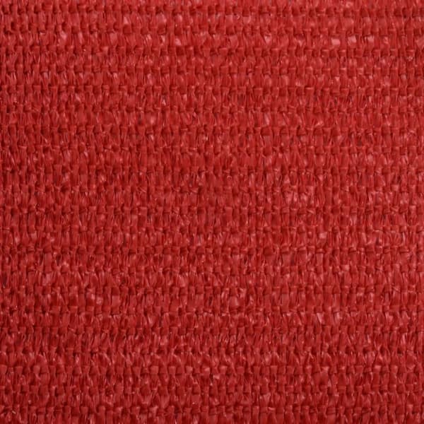 vidaXL solsejl 4x4 m 160 g/m² HDPE rød