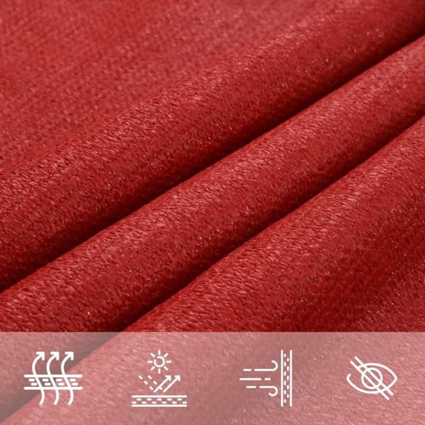 vidaXL Aurinkopurje 160 g/m² punainen 2x4 m HDPE