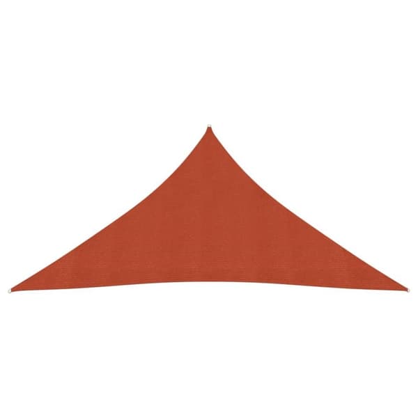 vidaXL solsejl 3x3x3 m 160 g/m² HDPE terrakotta