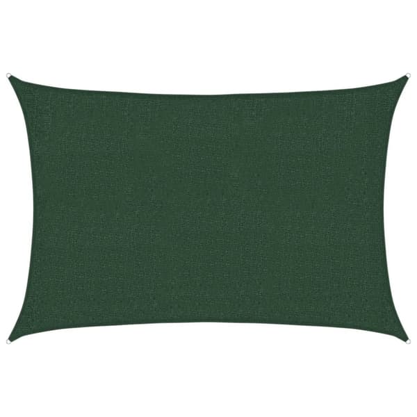 vidaXL Solseil 160 g/m² mørkegrønn 2x3 m HDPE