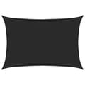 Miniatyrbilde 3 av 11: vidaXL Solseil 160 g/m² svart 2x2,5 m HDPE