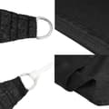 Miniatyrbilde 7 av 11: vidaXL Solseil 160 g/m² svart 2x2,5 m HDPE