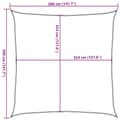 Miniatyrbilde 11 av 11: vidaXL Solseil 160 g/m² svart 3,6x3,6 m HDPE