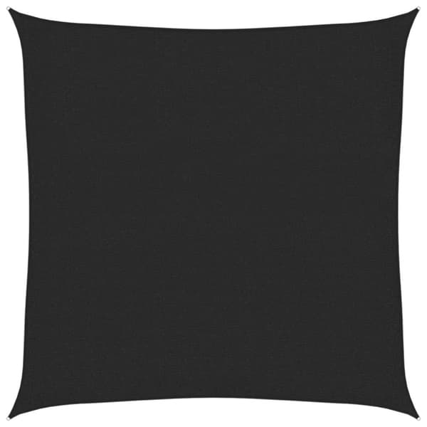 vidaXL Solseil 160 g/m² svart 3,6x3,6 m HDPE