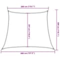 Miniatyrbilde 11 av 11: vidaXL Solseil 160 g/m² hvit 3/4x3 m HDPE