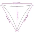 Miniatyrbillede 11 af 11: vidaXL solsejl 160 g/m² 4,5x4,5x4,5 m HDPE hvid