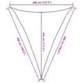 Miniatyrbillede 11 af 11: vidaXL solsejl 4x5x5 m 160 g/m² HDPE hvid