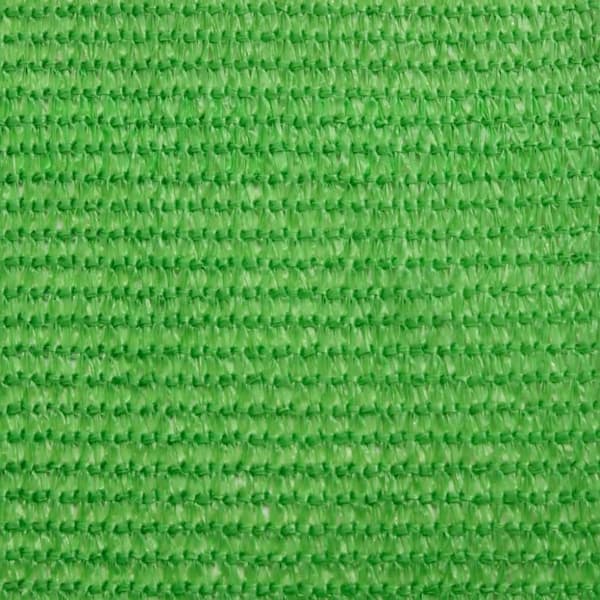 vidaXL solsejl 3,6x3,6 m 160 g/m² HDPE lysegrøn