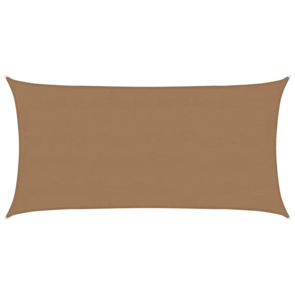 vidaXL Aurinkopurje 160 g/m² harmaanruskea 4x7 m HDPE