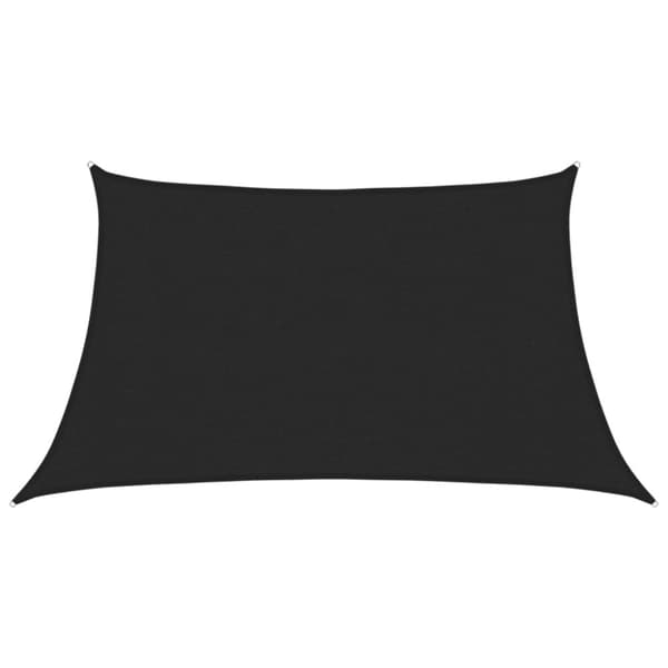 vidaXL Aurinkopurje 160 g/m² musta 3/4x2 m HDPE