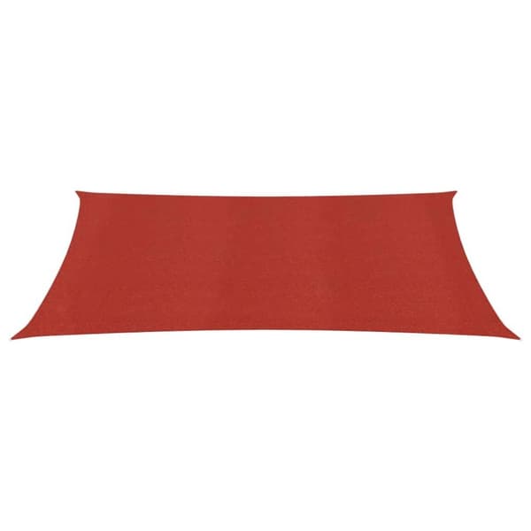 vidaXL Aurinkopurje 160 g/m² punainen 6x7 m HDPE