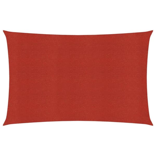 vidaXL Aurinkopurje 160 g/m² punainen 6x7 m HDPE