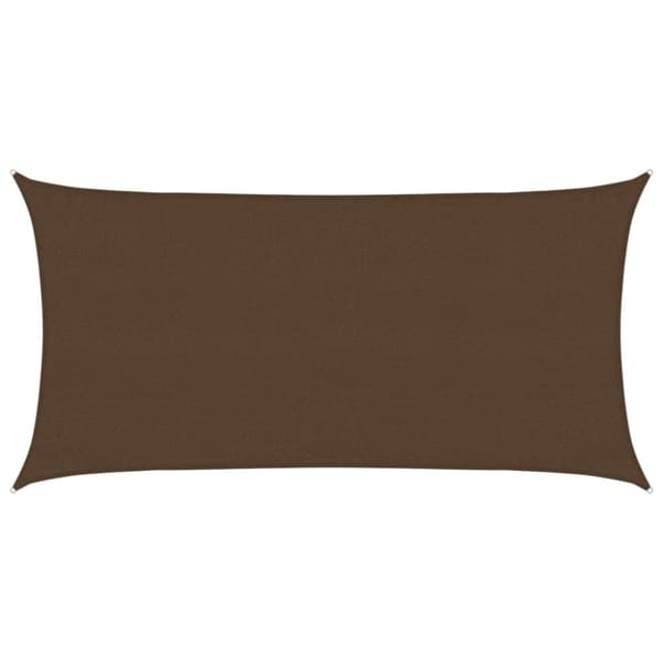 vidaXL Aurinkopurje 160 g/m² ruskea 3x6 m HDPE