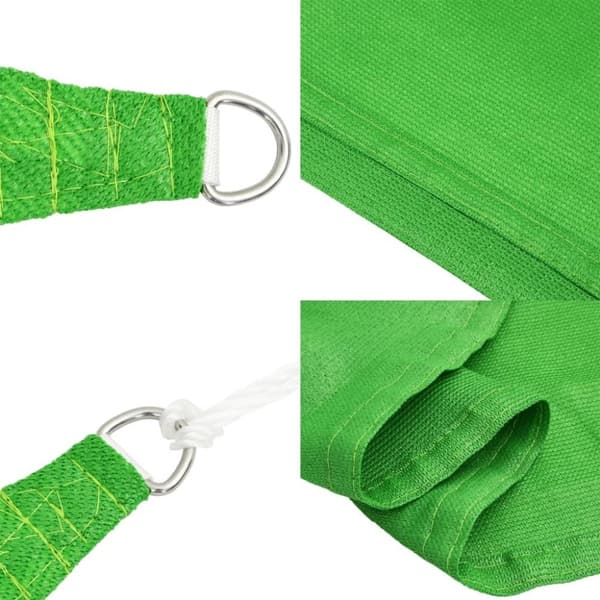 vidaXL Aurinkopurje 160 g/m² vaaleanvihreä 3x3 m HDPE