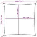 Pikkukuva 11 / 11: vidaXL Aurinkopurje 160 g/m² vaaleanvihreä 3x3 m HDPE