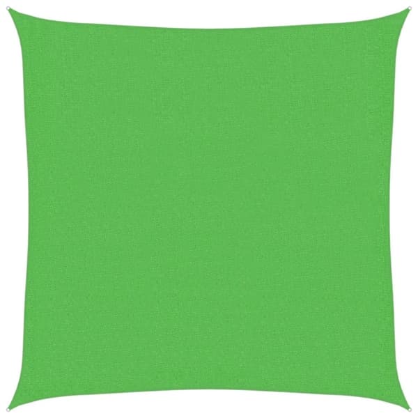 vidaXL Aurinkopurje 160 g/m² vaaleanvihreä 3x3 m HDPE