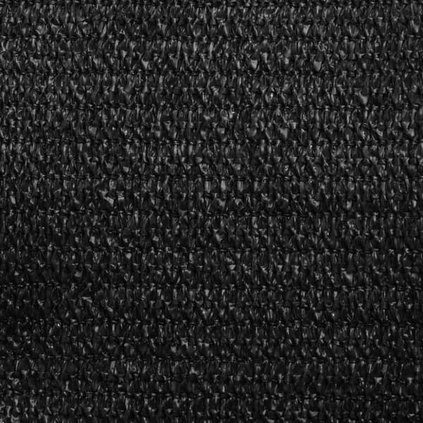 vidaXL solsejl 3/4x3 m 160 g/m² HDPE sort