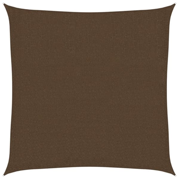 vidaXL Aurinkopurje 160 g/m² ruskea 2x2 m HDPE
