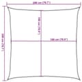 Pikkukuva 11 / 11: vidaXL Aurinkopurje 160 g/m² ruskea 2x2 m HDPE