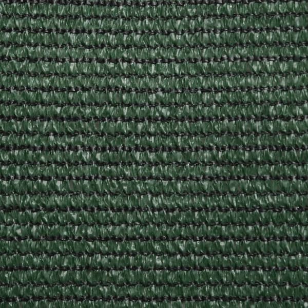 vidaXL solsejl 5x7 m 160 g/m² HDPE mørkegrøn