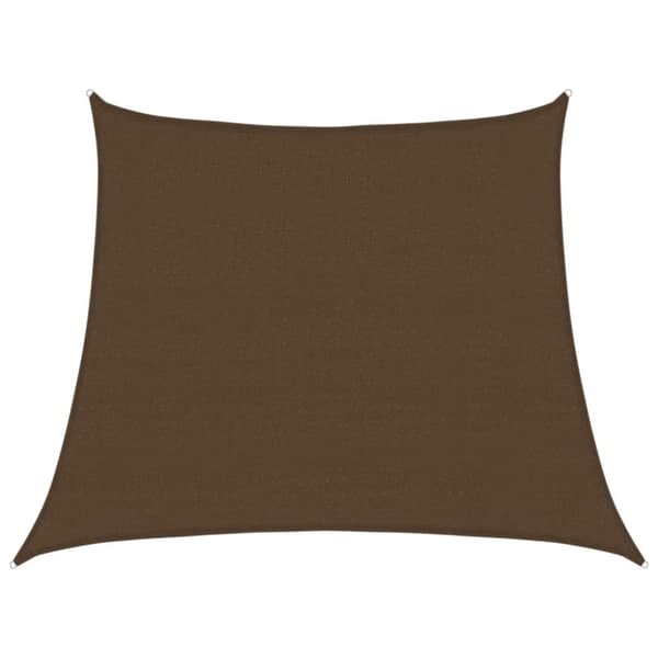 vidaXL Aurinkopurje 160 g/m² ruskea 3/4x3 m HDPE