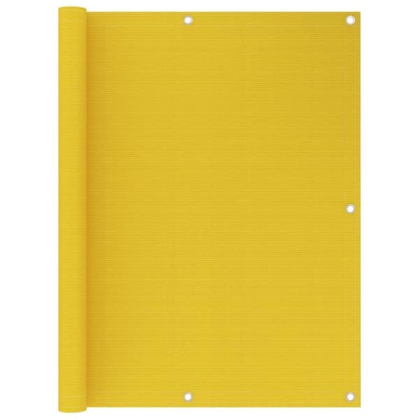 vidaXL altanafskærmning 120x500 cm HDPE gul