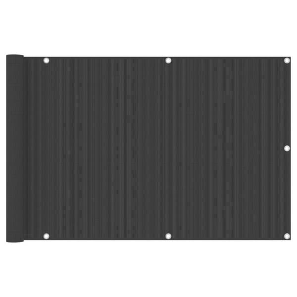 vidaXL Parvekkeen suoja antrasiitti 90x300 cm HDPE