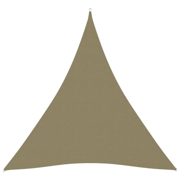 vidaXL Aurinkopurje Oxford-kangas kolmio 4x5x5 m beige