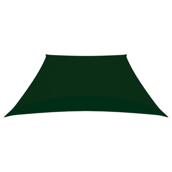 vidaXL solsejl 2/4x3 m trapezformet oxfordstof mørkegrøn