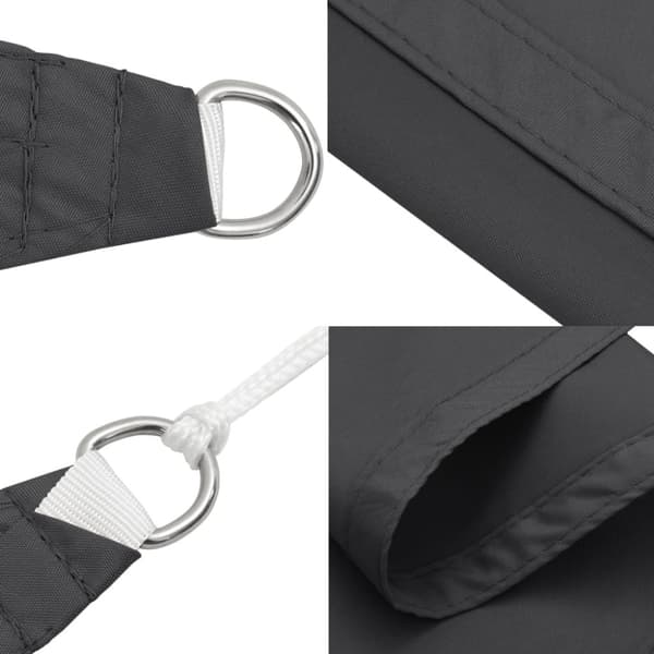 vidaXL Aurinkopurje Oxford-kangas kolmio 3x4x5 m antrasiitti
