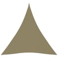 Miniatyrbilde 3 av 11: vidaXL Solseil oxfordstoff trekantet 4x5x5 m beige