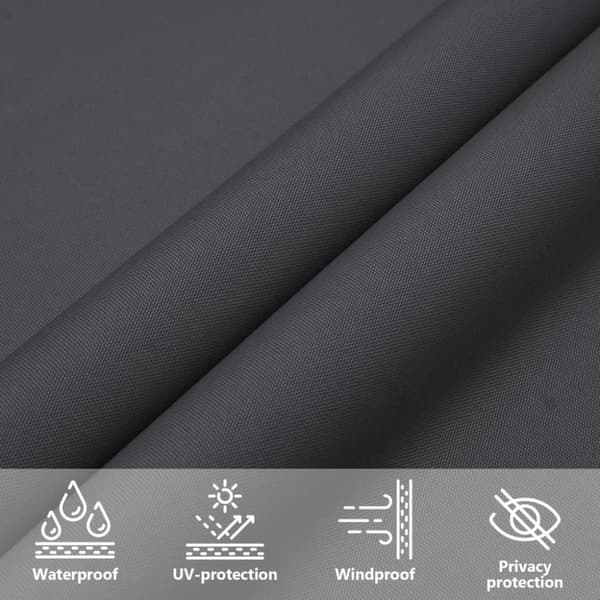 vidaXL Solsegel oxfordtyg rektangulärt 2x2,5 m antracit