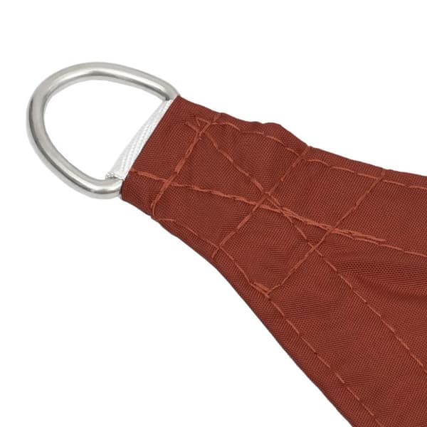 vidaXL Solsegel oxfordtyg trapets 2/4x3 m terrakotta