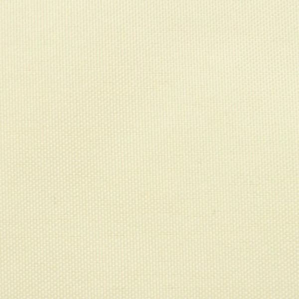 vidaXL Solseil oxfordstoff trapesformet 3/5x4 m kremhvit