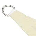 Miniatyrbilde 4 av 6: vidaXL Solseil oxfordstoff trapesformet 3/5x4 m kremhvit