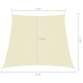 Miniatyrbilde 6 av 6: vidaXL Solseil oxfordstoff trapesformet 3/5x4 m kremhvit