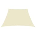Miniatyrbilde 2 av 6: vidaXL Solseil oxfordstoff trapesformet 3/5x4 m kremhvit