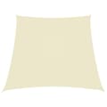 Miniatyrbilde 1 av 6: vidaXL Solseil oxfordstoff trapesformet 3/5x4 m kremhvit