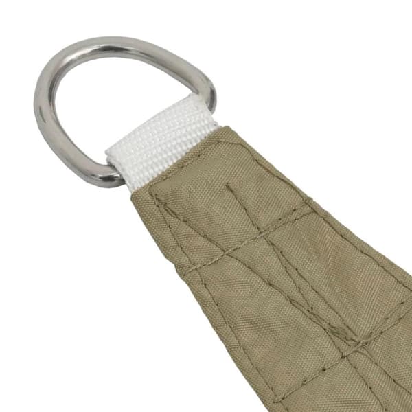 vidaXL Solseil oxfordstoff trekantet 2,5x2,5x3,5 m beige