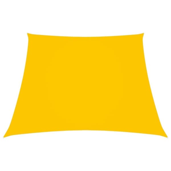 vidaXL solsejl 2/4x3 m trapezformet oxfordstof gul