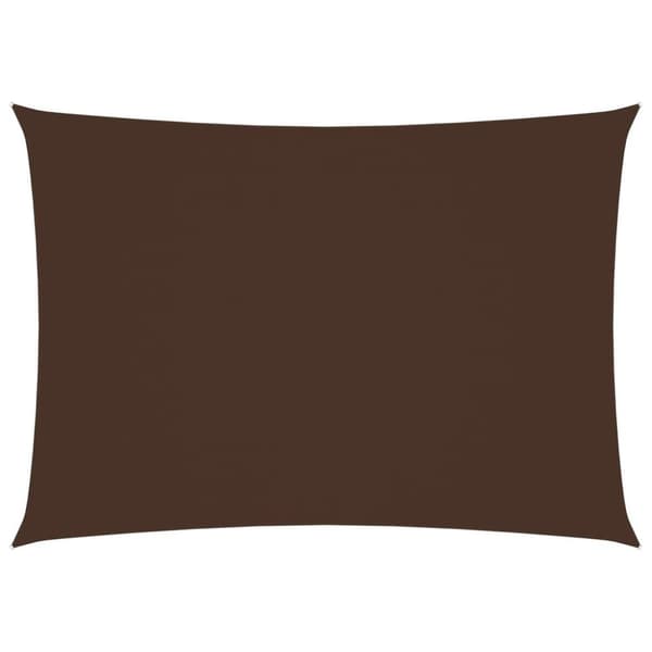 vidaXL Aurinkopurje Oxford-kangas suorakaide 3,5x4,5 m ruskea