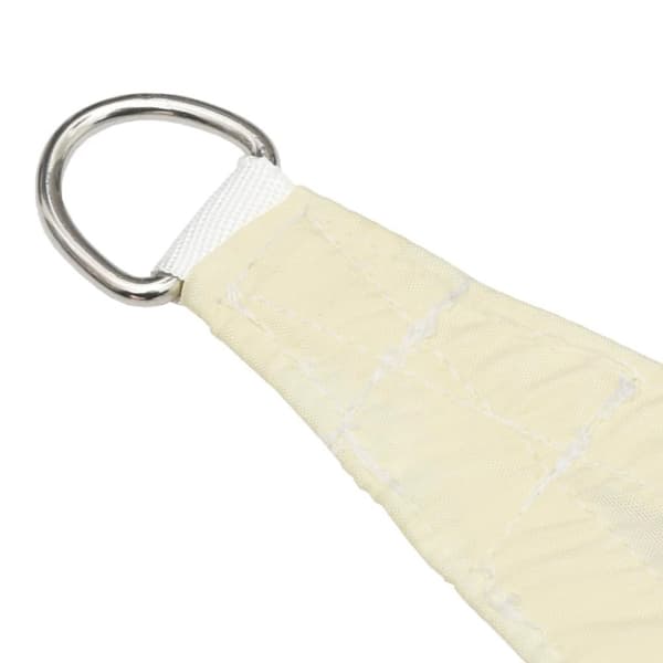vidaXL Solseil oxfordstoff trapesformet 3/4x3 m kremhvit