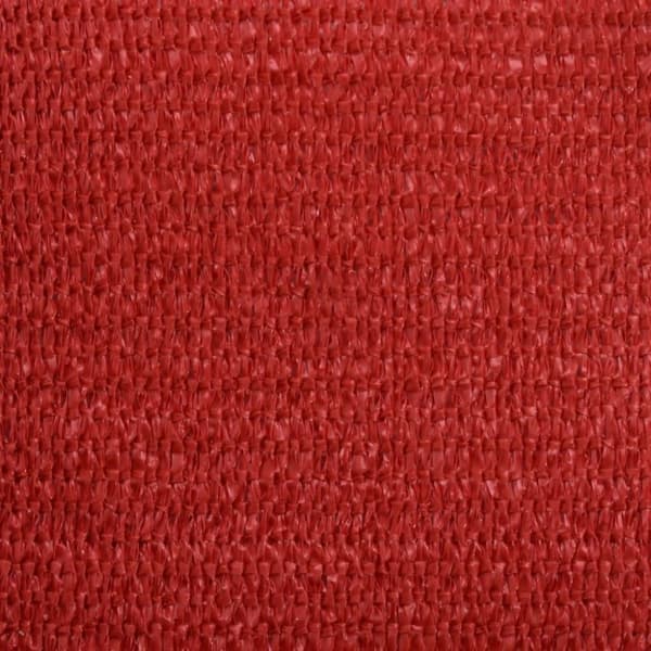 vidaXL solsejl 2,5x2,5 m 160 g/m² HDPE rød