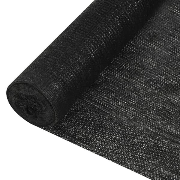 vidaXL afskærmning 1,2x25 m HDPE 150 g/m² sort