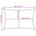Miniatyrbillede 11 af 11: vidaXL solsejl 160 g/m² 3x4 m HDPE rød