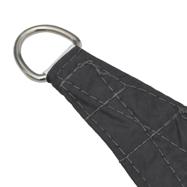 vidaXL Solseil oxfordstoff trekantet 5x5x6 m antrasitt
