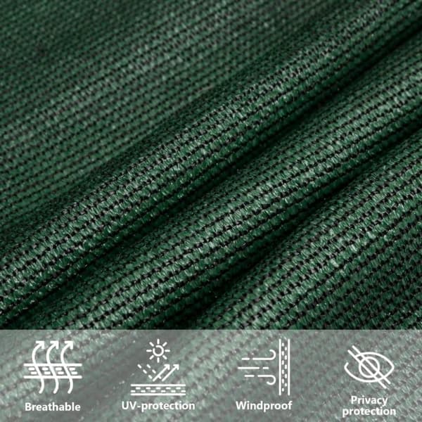 vidaXL Solsegel 160 g/m² mörkgrön 3x3x3 m HDPE