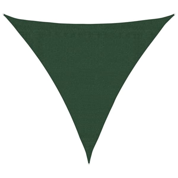 vidaXL Solseil 160 g/m² mørkegrønn 3x3x3 m HDPE