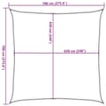 Miniatyrbillede 11 af 11: vidaXL solsejl 2x2,5 m 160 g/m² HDPE beige
