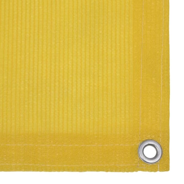 vidaXL altanafskærmning 75x500 cm HDPE gul